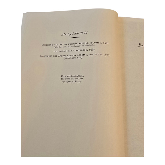 From Julia Child's Kitchen by Julia Child 1975 Cookbook Hardcover 687 Pages - Picture 10 of 11